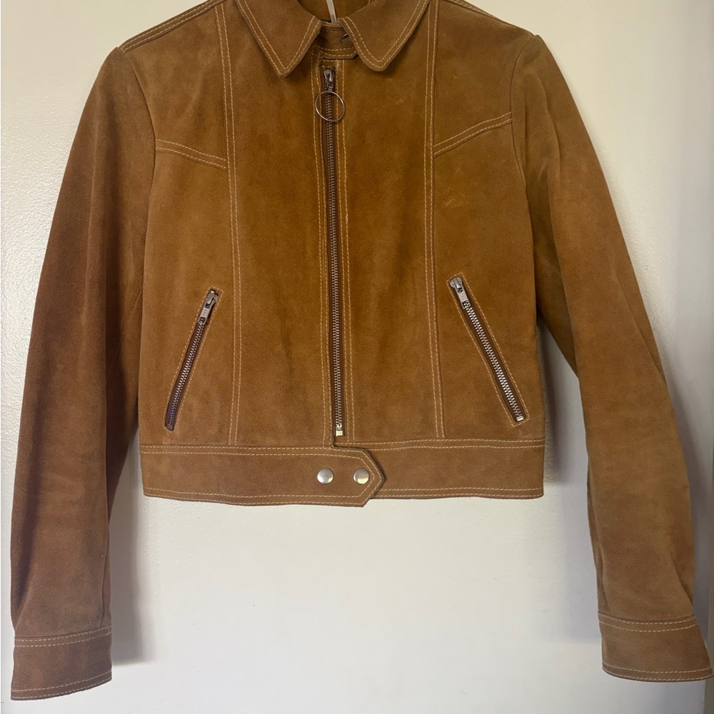Free People Brown Suede Jacket